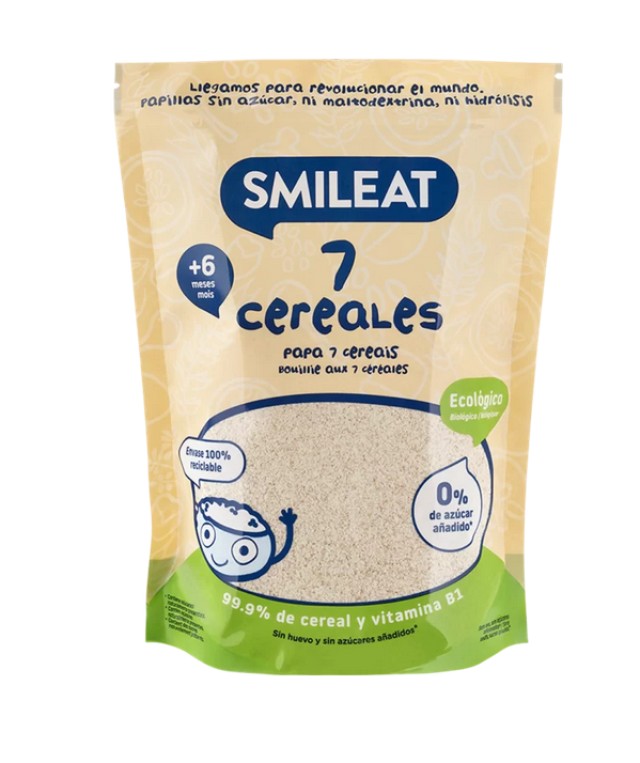 Smileat Βρεφική Κρέμα με 7 Δημητριακά +6 Μηνών ΒΙΟ 200gr