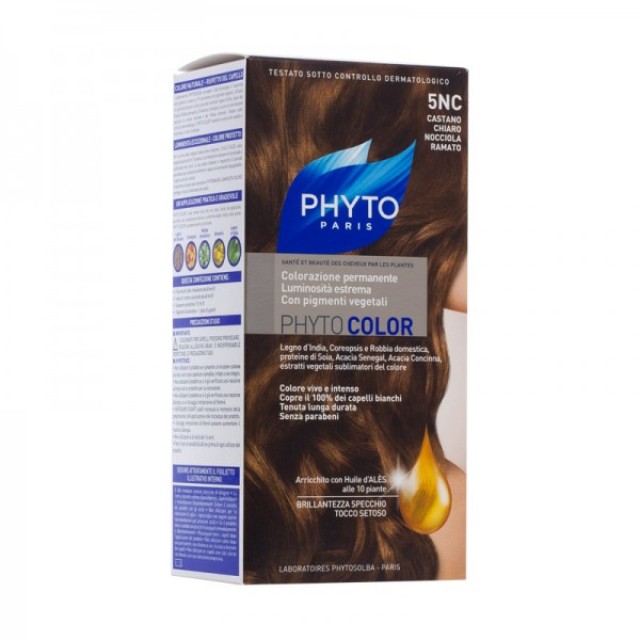 Phyto Φυτική Βαφή με Χρωστικά Εκχυλίσματα Φυτών No 5NC Chatain Clair Noisette