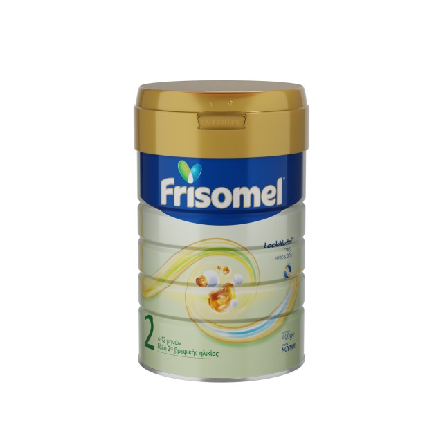 ΝΟΥΝΟΥ FRISOMEL 2 Γάλα 2ης Βρεφικής Ηλικίας 6-12 Μηνών σε σκόνη MLC, 2’-FL (HiMO) & GOS 400g