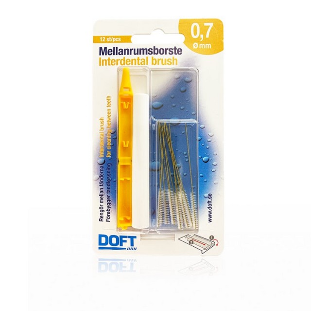Doft Interdental Brush Μεσοδόντια Βουρτσάκια 0,7mm 12τμχ