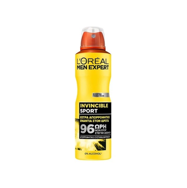 L'oreal Paris Men Expert Invincible Sport 96h Ανδρικό Αποσμητικό Spray 150ml