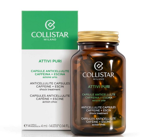 Collistar Attivi Puri Anticellulite Capsules Caffeine + Escin Ορός Κατά της Κυτταρίτιδας με Καφεΐνη + Εσκίνη σε Κάψουλες 14x4ml