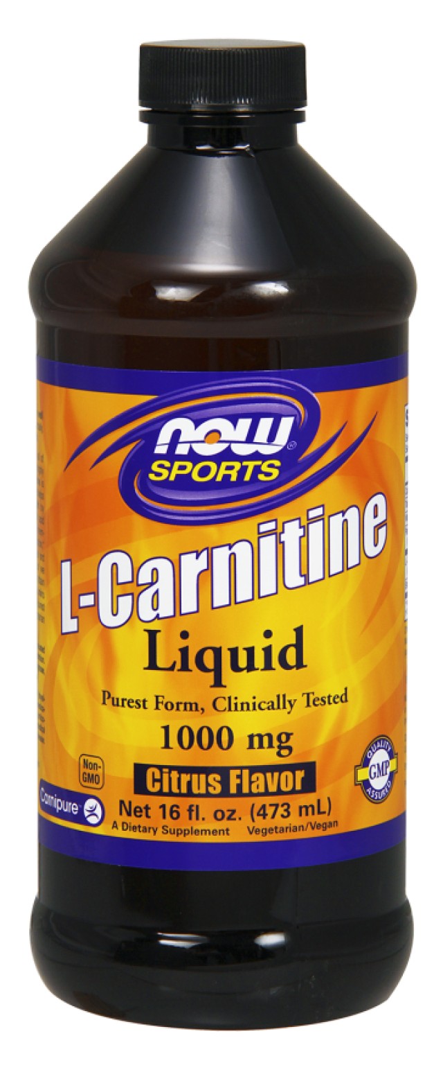 Now Foods L-Carnitine Liquid Citrus Flavor 1000 mg- 16fl. oz. (473)ml