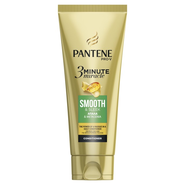 Pantene Pro-V 3 Minute Miracle Smooth & Sleek Conditioner Απαλά & Μεταξένια 200ml