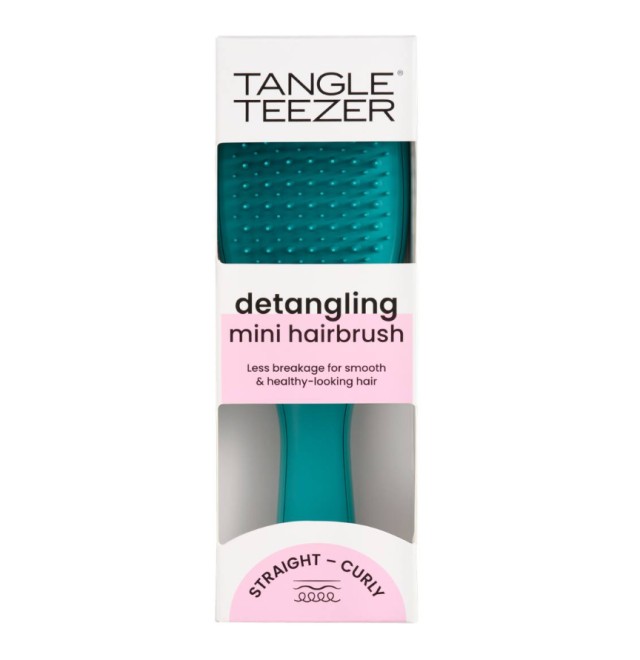 Tangle Teezer The Mini Ultimate Detangler Transformative Teal Βούρτσα Μαλλιών Travel Size 1τμχ
