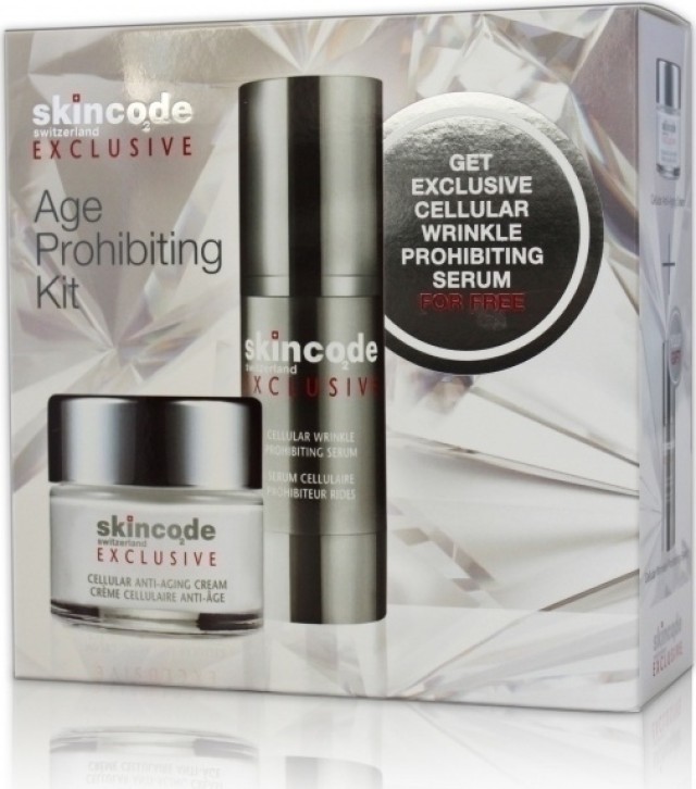 Skincode Age Prohibiting Kit - Cellular Antiaging Cream 50ml + Cellular Wrinkle Prohibiting Serum 30ml