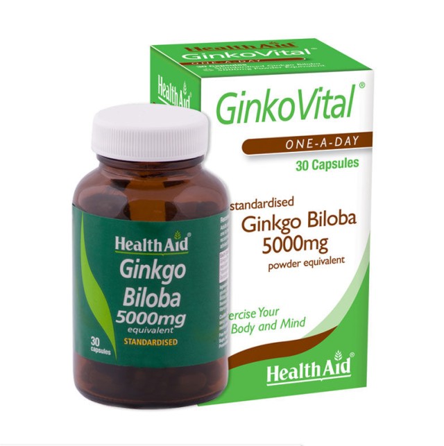 Health Aid Ginkgo Biloba 5000mg 30κάψουλες