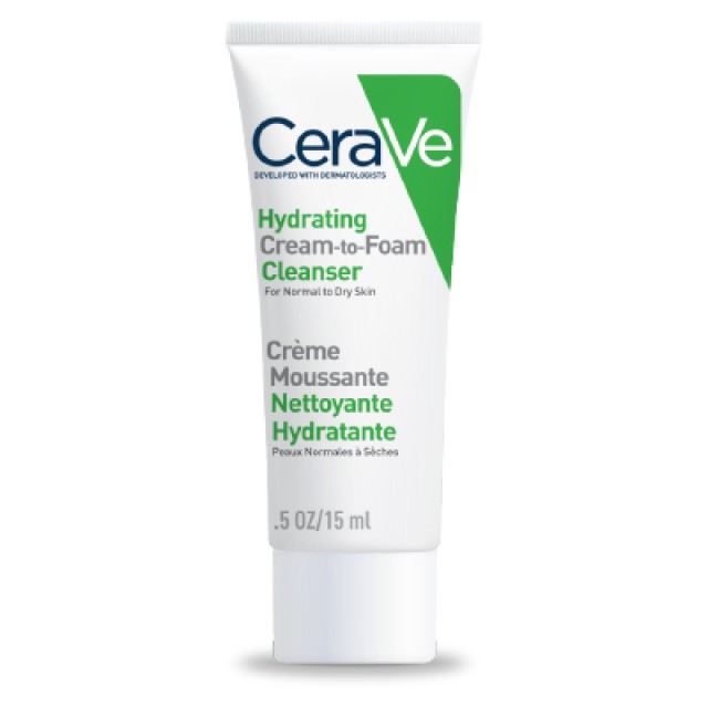 Cerave Hydrating Cream To Foam Cleanser 15ml