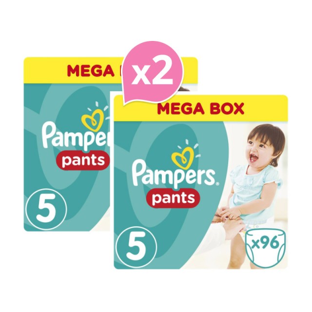 PAMPERS Pants No.5 12-18 kg 96 Πάνες x2 -26€