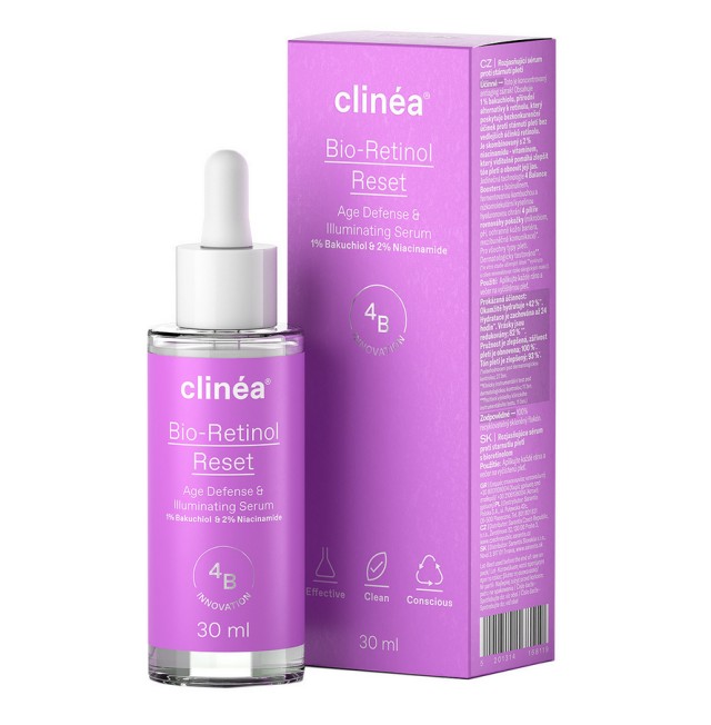 Clinéa Bio-Retinol Reset Αντιγηραντικό Serum Προσώπου με Ρετινόλη για Λάμψη 30ml