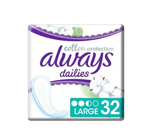 Always Dailies Cotton Protection Large 32τμχ