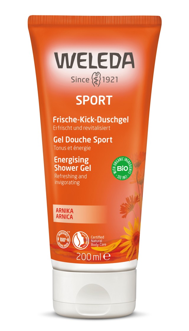 Weleda Arnica Sports Shower Gel Κρεμοντούς Άρνικα 200ml