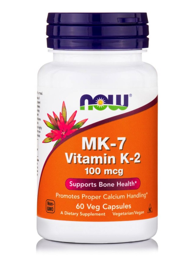 Now Foods MK-7 Vitamin K-2 100mcg 60 Veg.Caps.