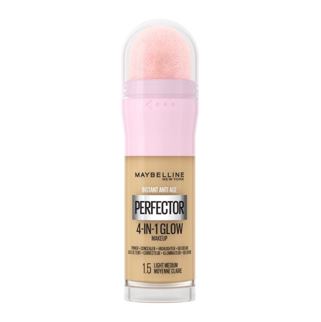 Maybelline Instant Anti Age Perfector 4-in-1 Glow Makeup 1.5 Light Medium Moyenne Claire 20ml