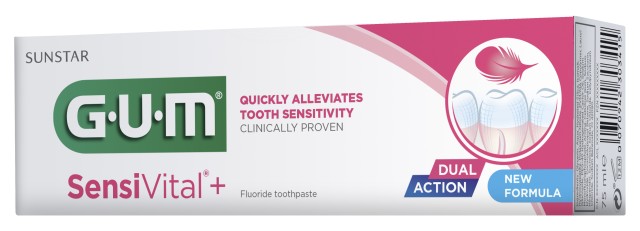 GUM 1722 SensiVital+ Dual Action Touthpaste 75ml