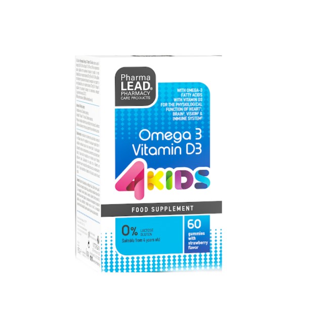 PharmaLead 4Kids Omega 3 + Vitamin D3 60τμχ