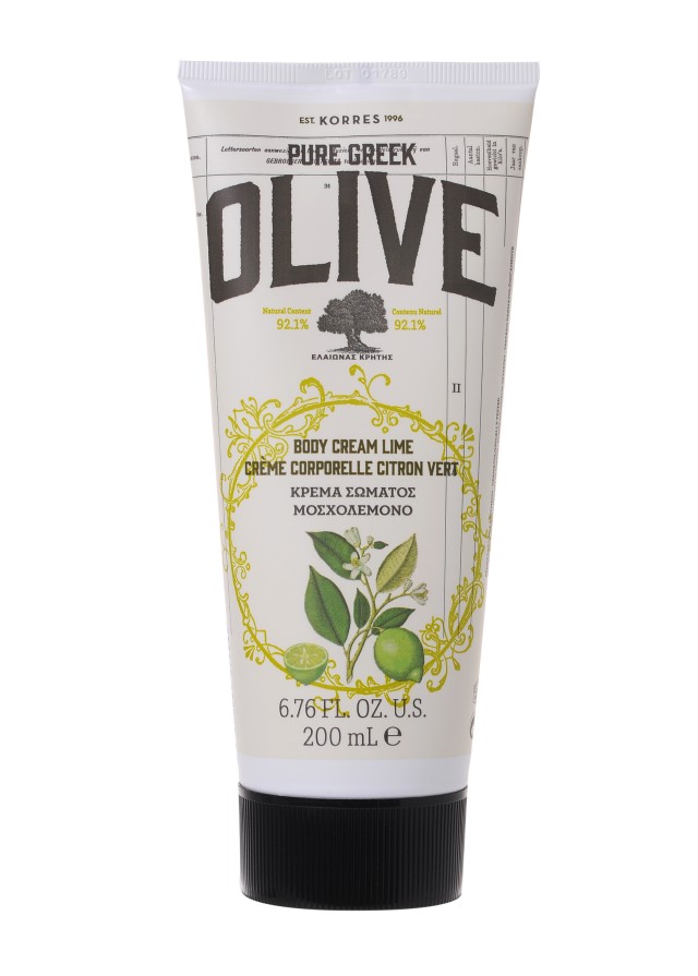 Korres Pure Greek Olive Κρέμα Σώματος Μοσχολέμονο 200ml