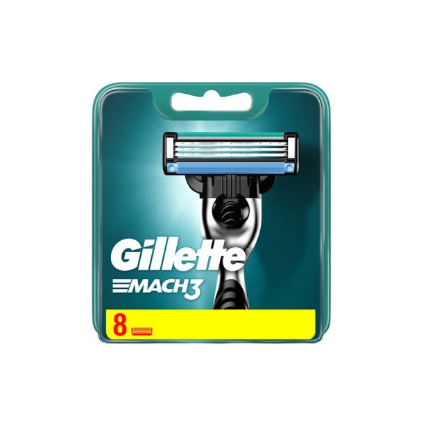 Gillette Mach 3 Ανταλλακτικά Ξυριστικής Μηχανής 8τμχ