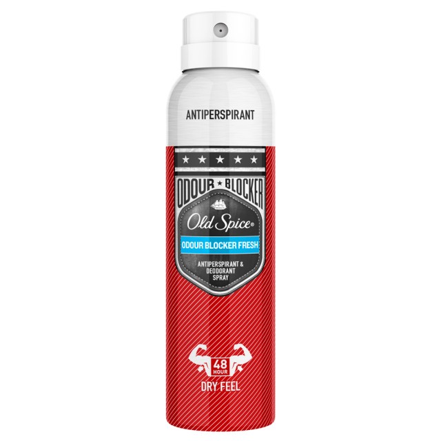 Old Spice Odour Blocker Fresh Αποσμητικό Σπρέι Για 48ωρη Προστασία 150ml