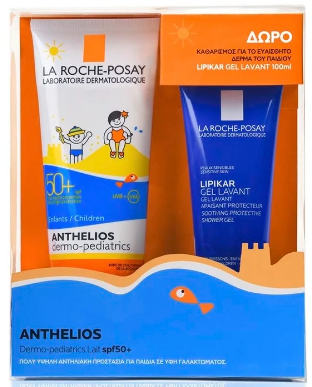 La Roche Posay Anthelios Dermo-Pediatrics Lait SPF50+ 250ml + Δώρο Lipikar Gel Lavant 100ml