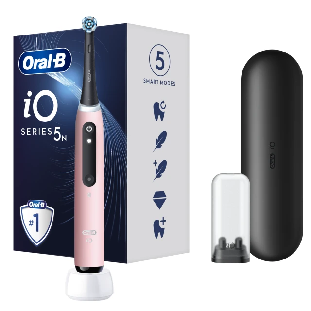 Oral-B iO Series 5 Magnetic Blush Pink Ηλεκτρική Οδοντόβουρτσα 1τμχ ...