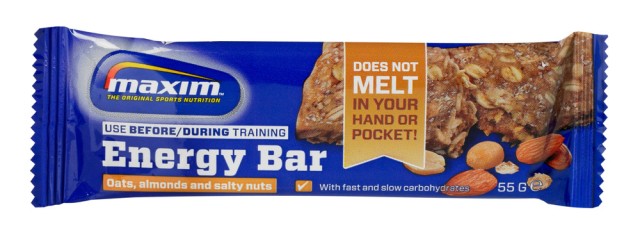 MAXIM Energy Bar with Oats, almond & salty nuts 55gr
