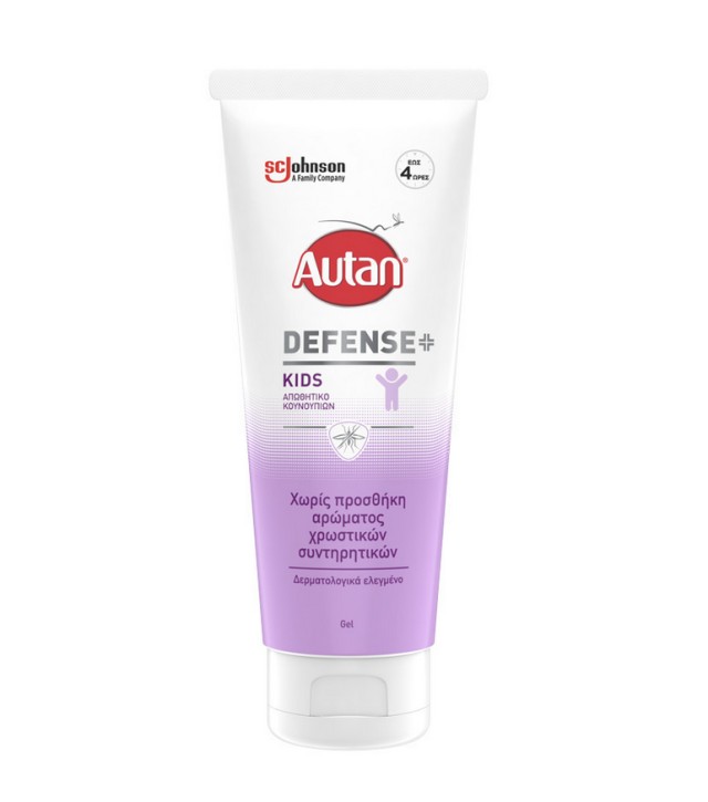 Autan Defense+ Άοσμο Εντομοαπωθητικό Gel σε Σωληνάριο Kids Κατάλληλο για Παιδιά 100ml