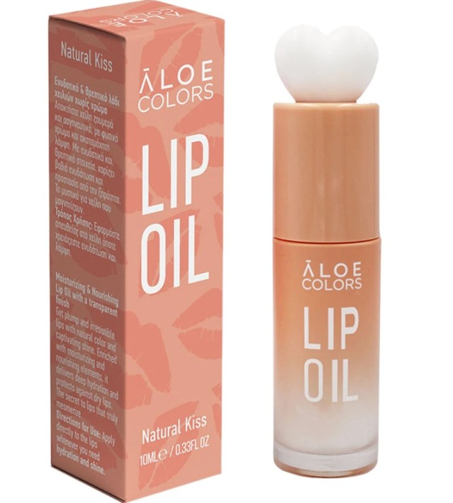 Aloe+ Colors Lip Oil Candy Drop Ενυδατικό & Θρεπτικό Έλαιο Χειλιών - Natural Kiss 10ml