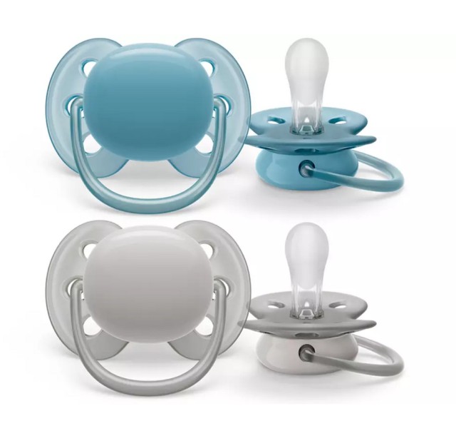 Avent Philips Ultra Soft SCF091/17 Ορθοδοντική Πιπίλα Σιλικόνης 6-18m 2τμχ