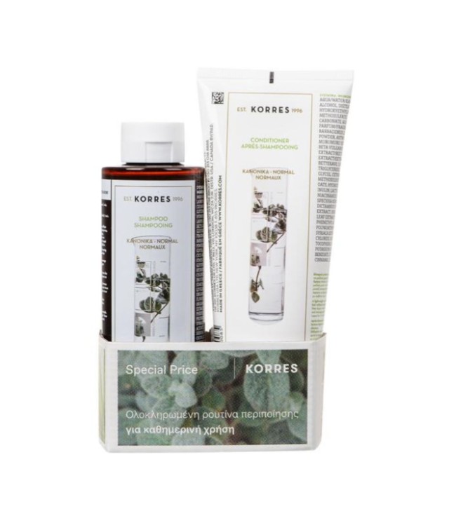 Korres Set Aloe & Dittany Shampoo for Normal Hair 250ml + Aloe & Dittany Conditioner for Normal Hair 200ml