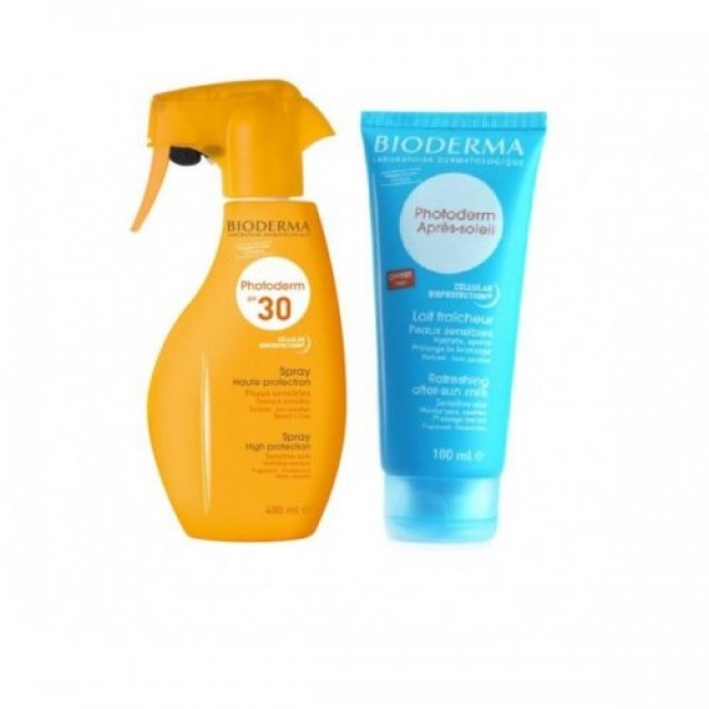 BIODERMA PHOTODERM SPF30 SPRAY 400ML+ ΔΩΡΟ APRES SOLEIL 100ML