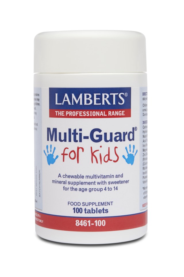 Lamberts Multi Guard For Kids Πολυβιταμίνες Για Παιδιά 100Tabs