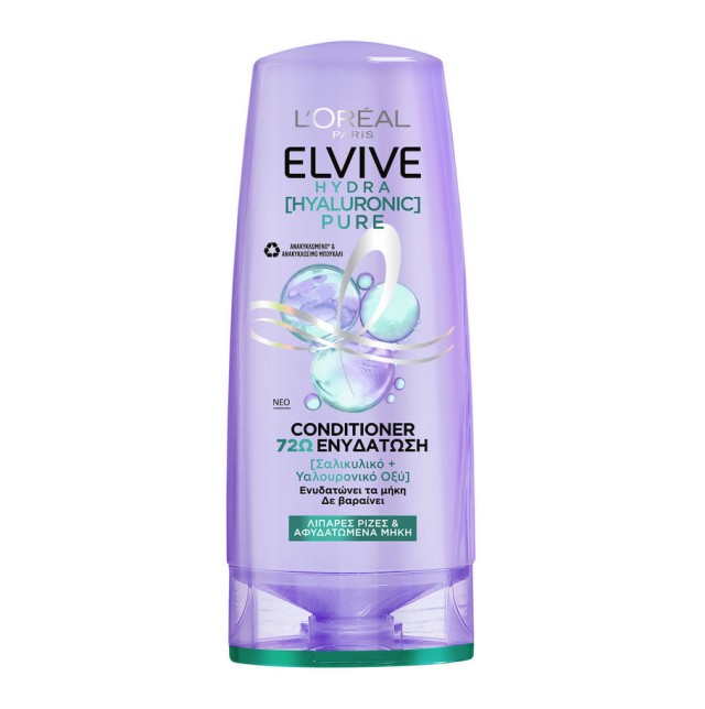 L'Oreal Paris Elvive Hydra Hyaluronic Pure Conditioner 300ml