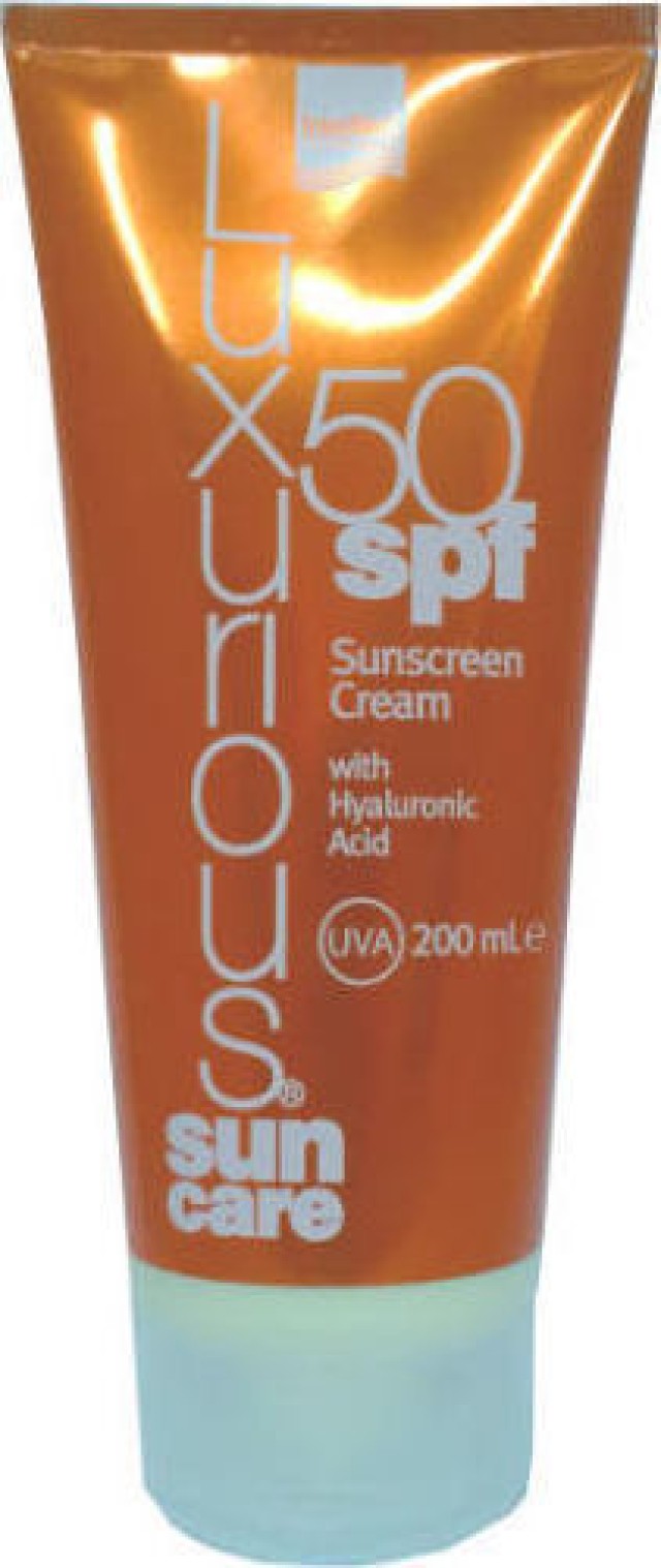 INTERMED Luxurious Sun Care Body Sunscreen Cream with Hyaluronic Acid SPF50 200ml