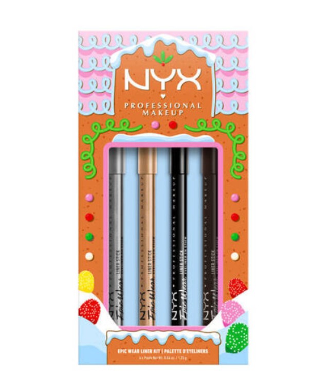 Nyx Professional Makeup Set Gingerbaddie Land  Epic Wear Kit Eyeliner Vault  4x1,22gr