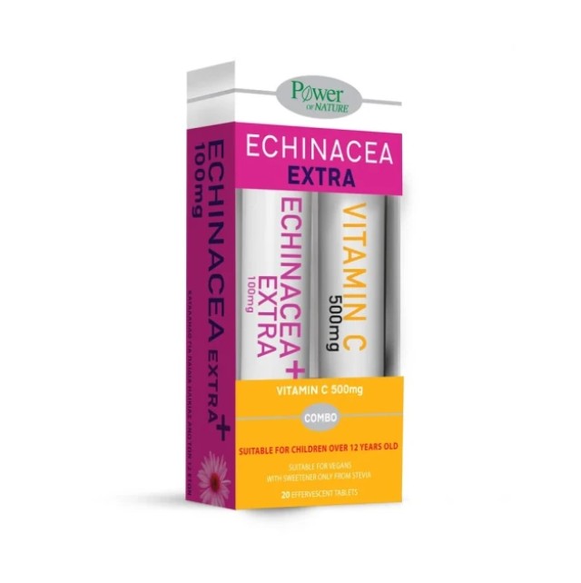 Power Health Echinacea Extra με Γλυκαντικό από Στέβια + Δώρο Vitamin C 500mg
