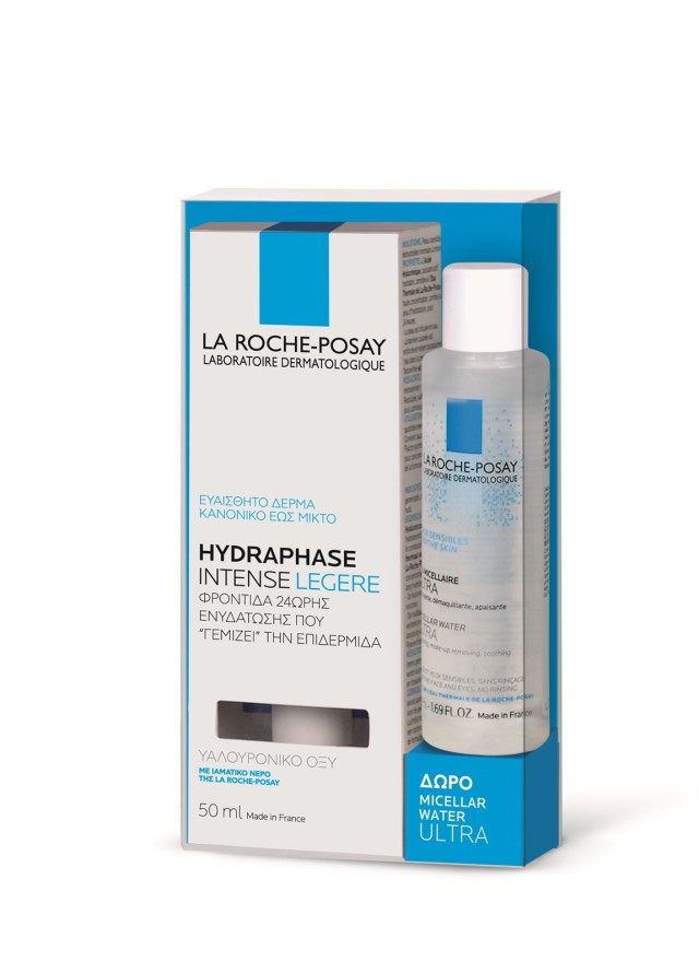 La Roche Posay Promo Hydraphase Intense Legere 50ml & Δώρο Micellaire Water Ultra 50ml