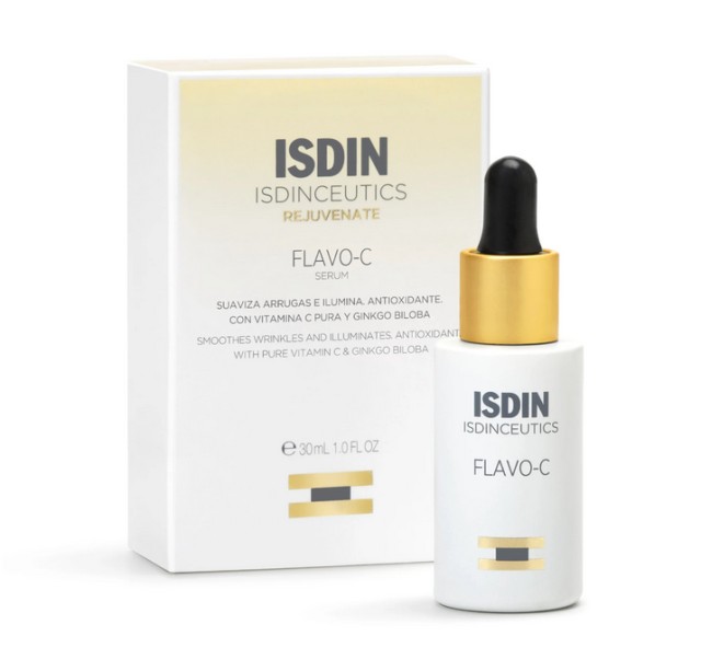 Isdin Isdinceutics Rejuvenate Flavo-C Serum Ορός Προσώπου Ισχυρή Βιταμίνη C που δρα στο Δέρμα για 10 ώρες 30ml