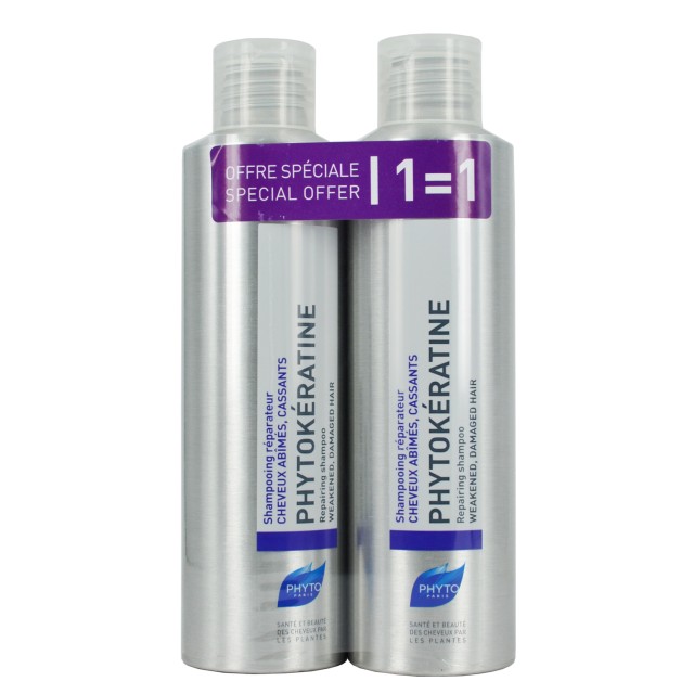 PHYTO PHYTOKERATINE SHAMPOO 200ML 1+1 ΔΩΡΟ