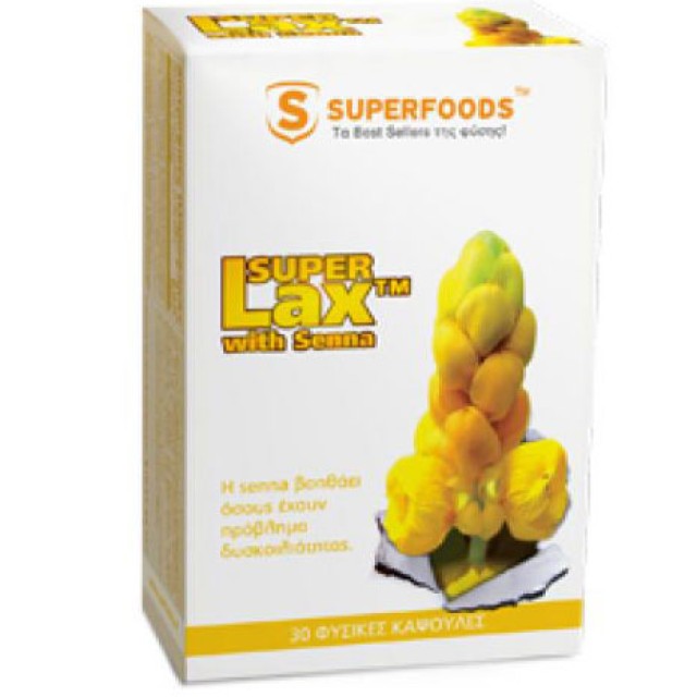 SuperFoods Super Lax με Σέννα 360mg 30caps