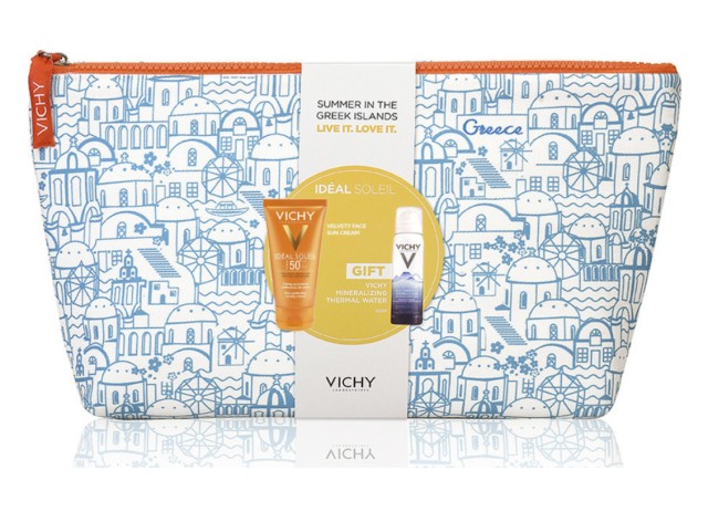 Vichy Set Ideal Soleil Βελούδινη Υφή SPF50+ 50ml + Δώρο Ιαματικό Νερό 50ml + Mineral 89 1,5ml