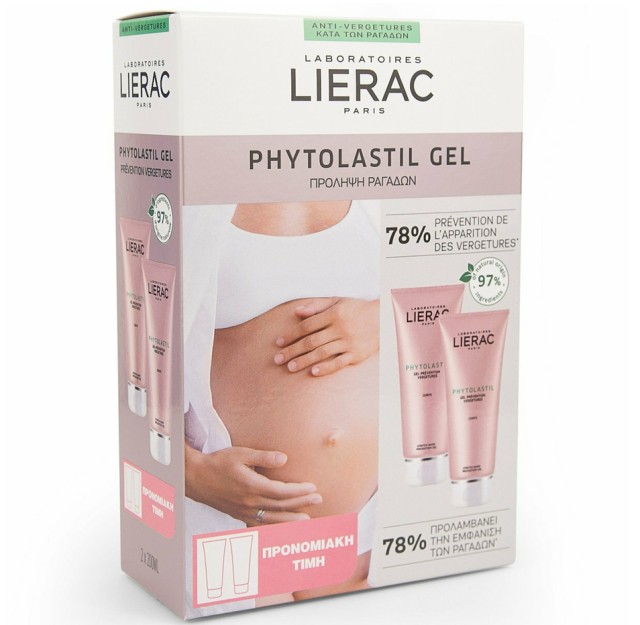 Lierac Phytolastil Stretch Mark Prevention Gel Τζελ Για Την Πρόληψη Των Ραγάδων 2x200ml