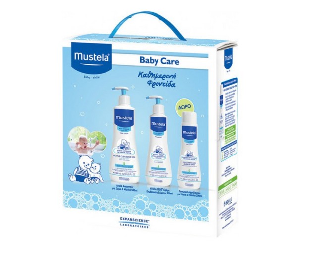 Mustela Baby Care Promo Gentle Cleansing Gel 500ml + Mustela Hydra Bebe Latte Corpo 300ml + Mustela Multi-Sensory Bubble Bath 200ml
