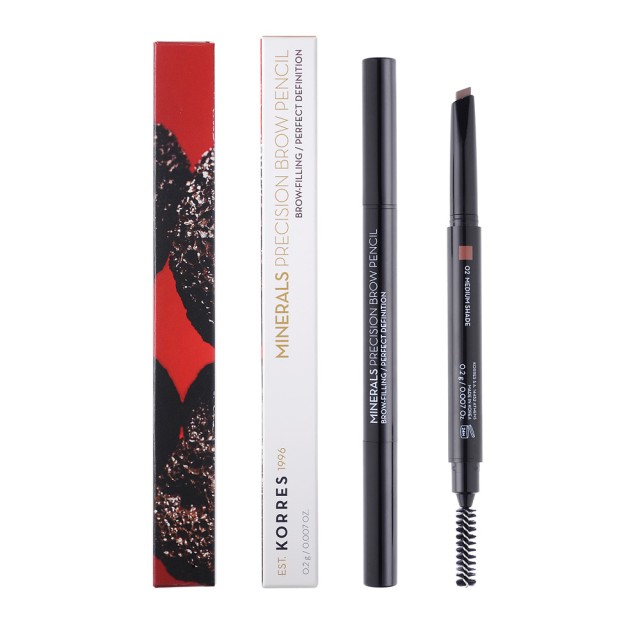 Korres Minerals Precision Brow Pencil 02 Medium Shade 0.2gr