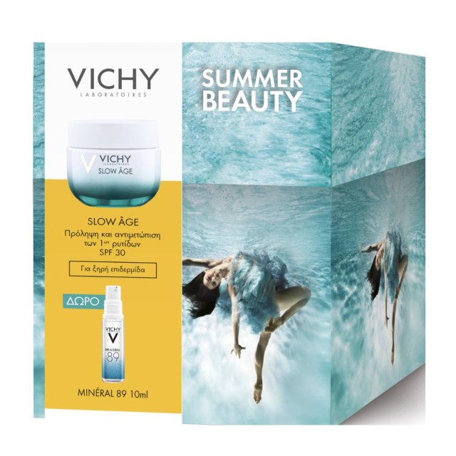 Vichy Promo Summer Beauty Slow Age SPF30 Κρέμα Ημέρας για Ξηρή Επιδερμίδα 50ml + ΔΩΡΟ Mineral 89 10ml