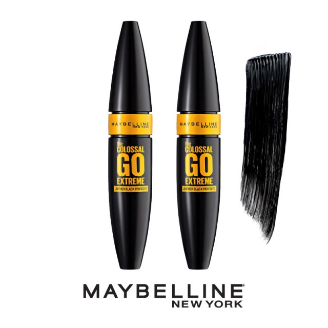 Maybelline Set The Colossal Go Extreme Volum' Express Mascara  Leather Black Duo Pack 9,5ml