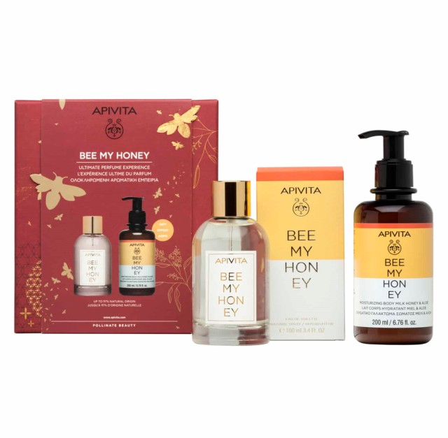 Apivita Set Bee My Honey Eau De Toilette 100ml + Δώρο Bee My Honey Body Milk 200ml
