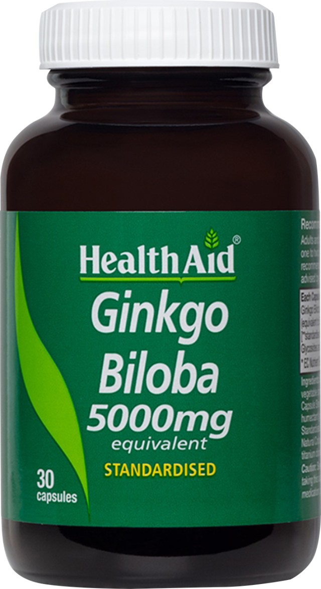 Health Aid Ginkgo Biloba 5000mg 30κάψουλες