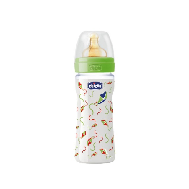 CHICCO ΜΠΙΜΠΕΡΟ ΓΥΑΛΙΝΟ Kite ΘΚ 240ML 1 ΤΡ ΚΑΝΟΝΙΚΗ ΡΟΗ