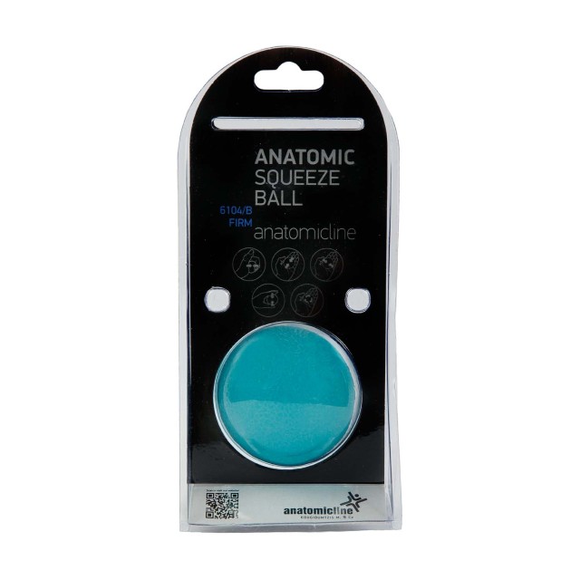 Anatomicline Μπαλάκι Εξάσκησης Χειρός Μπλέ Anatomic Squeeze Ball 6104/ Firm